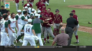 Miami And Boston College Clear Benches After Grand Slam Bat Flip